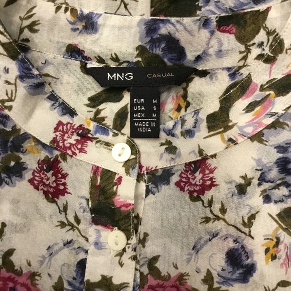 NWOT MNG CASUAL floral tunic top rayon blend sizeM - Picture 7 of 8